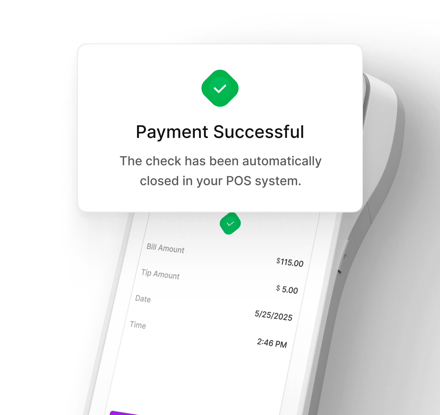 Automatic POS table closure